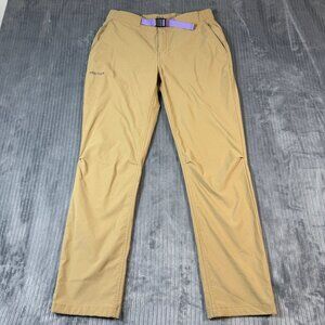 Marmot Womens Size 8 Med Kodachrome Pants Tan Hiking Belted Outdoor Lightweight